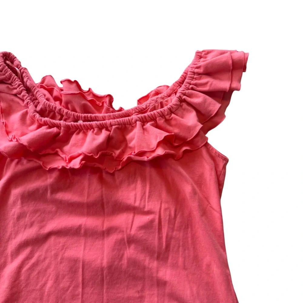 Riley & Rae Coral Ruffled Blouse - Picture 2 of 6